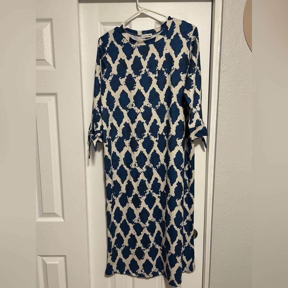 Blue and White Nuggles Dress